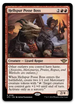 Hellspur Posse Boss #128 (NM) Thunder Junction OTJ Magic MTG - Image 1