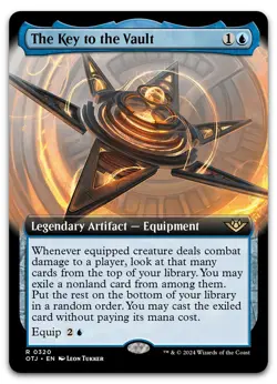 The Key to the Vault (Extended Art) #320 (NM) Thunder Junction OTJ Magic MTG - Image 1