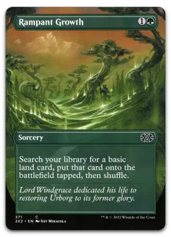 Rampant Growth (Borderless) #371 (NM) Double Masters 2022 2X2 Magic MTG - Image 1