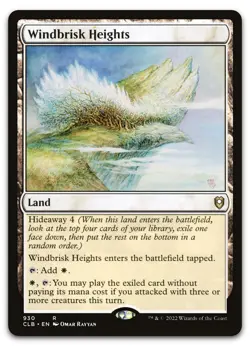 Windbrisk Heights #930 (NM) Baldur's Gate CLB Magic MTG - Image 1