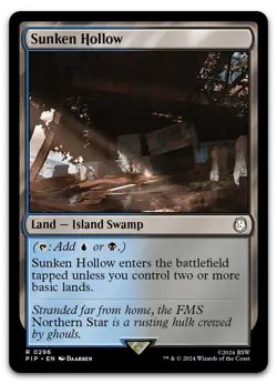 Sunken Hollow #296 (NM) Fallout PIP Magic MTG - Image 1