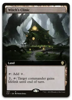 Witch's Clinic (Extended Art) #407 (NM) Commander 2021 C21 Magic MTG - Image 1
