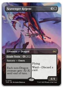 Scavenger Regent (Borderless) #379 (NM) Tarkir Dragonstorm TDM Magic MTG - Image 1