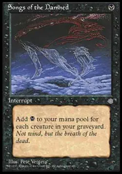 Songs of the Damned - Medium Play MTG Ice Age - Image 1