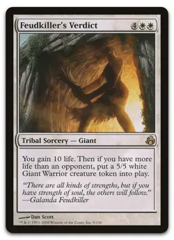 Feudkiller's Verdict #9 (NM) Morningtide MOR Magic MTG - Image 1