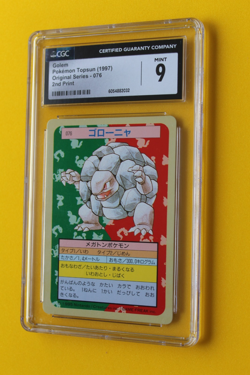 1997 POKEMON JP TOPSUN GOLEM #76 GREEN BACK CGC 9 - Image 1