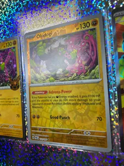 Pokemon Okidogi: Full Art 082/064 ex; 2024 Trick or Trade Cosmos Holo 111/167 - Image 4