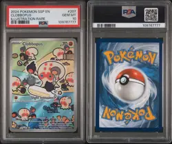 2024 POKEMON SSP EN-SURGING SPARKS ILLUSTRATION RARE #207 CLOBBOPUS PSA 10 - Image 3