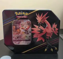 Pokemon Crown Zenith Galarian Zapdos Tin TCG Sealed - Image 1