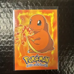 Pokemon Topps - #04 Charmander E4 of 12 - Regular - BLUE LOGO - Image 1