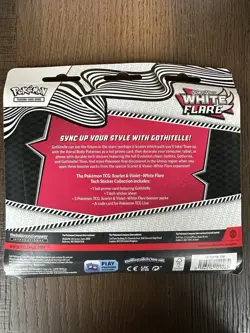 Pokemon TCG White Flare 3-Pack Tech Sticker Collection Scarlet Violet New Sealed - Image 2