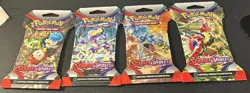 Pokemon TCG Scarlet & Violet Base Set Sealed Booster Pack Lot of 4, Art Set - Image 2