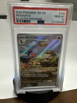 2024 POKEMON TEF EN-TEMPORAL FORCES ILLUSTRATION RARE #175 MUDSDALE PSA 10 - Image 1