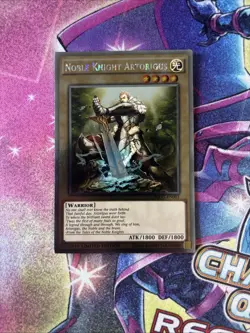 (YBL) Yugioh! Noble Knight Artorigus NKRT-EN003 Platinum Rare Limited Edition LP - Image 1