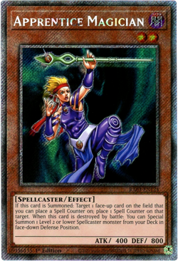 YuGiOh! Apprentice Magician RA03-EN124 Platinum Secret Rare 1st Edition NM/M - Image 1