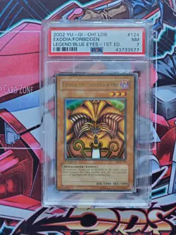 2002 Yugioh EXODIA THE FORBIDDEN ONE 1st Edition LOB-124 English PSA 7 NM! - Image 1