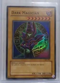 Yugioh Dark Magician SYE-001 Super Rare Holo Vintage LP - Image 1