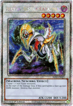 YuGiOh! Ally of Justice Catastor RA03-EN222 Platinum Secret Rare 1st Edition NM - Image 1