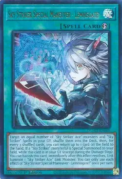 Yugioh DUAD-EN069 Sky Striker Special Maneuver - Lemnisgate! Ultra Rare 1st MINT - Image 1