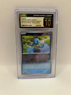 Squirtle Japanese Pokemon - 061/SV-P - CGC Graded PRISTINE 10 - Beautiful Card - Image 1