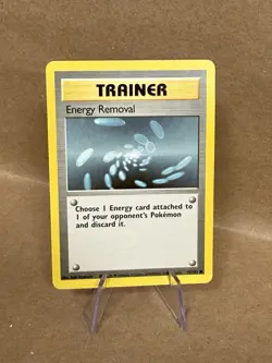 Energy Removal 92/102 Trainer Pokemon Card Base Set Common - Image 2