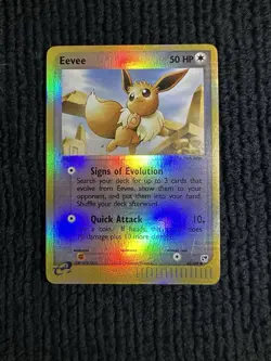 Eevee 63/100 EX Sandstorm Reverse Holo Foil Pokemon Card - Image 1