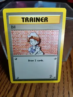 118/130 Bill Trainer Pokemon Base Set 2 Common Pokemon TCG Card Vintage NM WoTC - Image 1