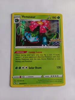 Venusaur 003/078 Holo Rare Pokemon GO Card NM Holographic - Image 1