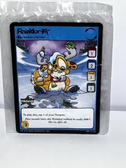 Neopets Raindorf Promo Petpet Card MP 11/15 Trading Card Game 2004 New Sealed - Image 1