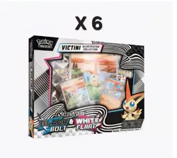 Pokemon Trading Card Unova Victini Illustration Collection 6 Box Case - Image 1