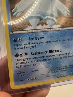 Regice 24/98 LP - Rare Non Holo XY Ancient Origins Pokemon Card Miki Tanaka Art - Image 4