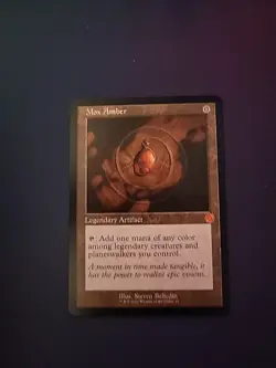 Mox Amber Retro Frame #35 the Brothers' War Magic the Gathering Card - Image 1