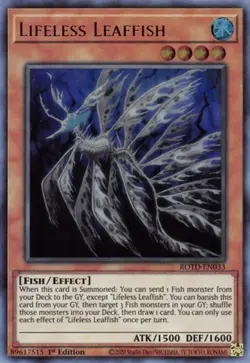 Lifeless Leaffish - 1st Edition Rise of the Duelist MP YuGiOh - Image 1