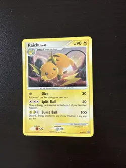 Raichu 8/100 Reverse Holo Diamond & Pearl Stormfront 2008 Pokemon card - Image 1