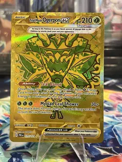 Teal Mask Ogerpon ex 177/131 Prismatic Evolutions Hyper Rare Pokemon Card - Image 1
