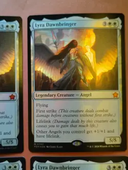 4x Lyra Dawnbringer FOIL Foundations **NEAR MINT** **UNPLAYED** MTG - Image 3