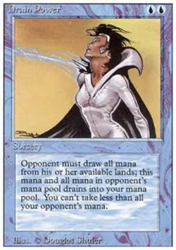 Drain Power - Light Play MTG Revised - Image 1