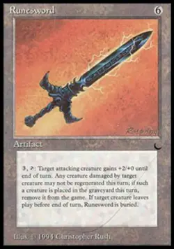 Runesword - Light Play MTG The Dark - Image 1
