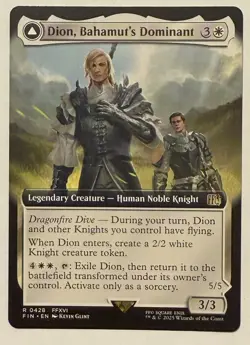 Dion, Bahamut's Dominant Extended Art - Final Fantasy MTG - Image 1