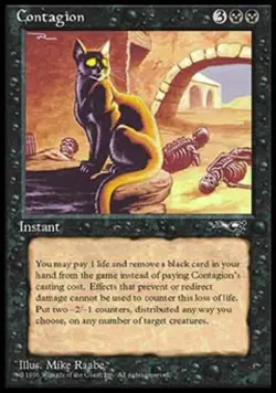Contagion - Light Play MTG Alliances - Image 1