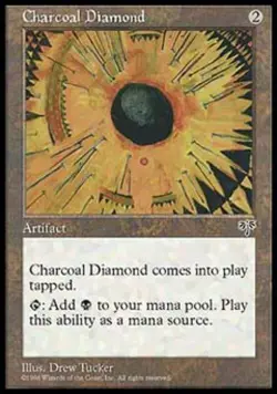 Charcoal Diamond - Light Play MTG Mirage - Image 1