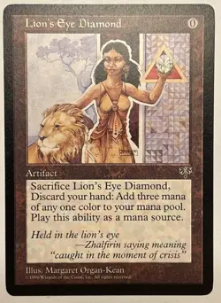 MTG Lion's Eye Diamond -MIRAGE [MIR] Set RESERVED LIST NM Out of Print - Image 2