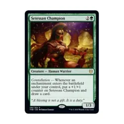 WOTC MtG Theros Beyond Death Setessan Champion (R) (Foil) NM - Image 1