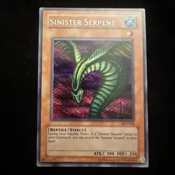 Yugioh TCG Sinister Serpent SDD-002 Limited Ed. Prismatic Secret Rare Holo - Image 1