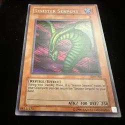 Yugioh TCG Sinister Serpent SDD-002 Limited Ed. Prismatic Secret Rare Holo - Image 2
