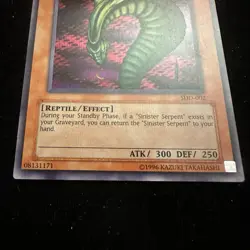 Yugioh TCG Sinister Serpent SDD-002 Limited Ed. Prismatic Secret Rare Holo - Image 4