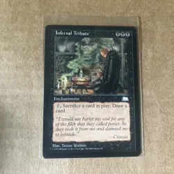 Infernal Tribute x1 - Weatherlight - LP - Magic The Gathering - MTG - Image 1