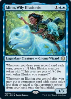 MTG English Minn, Wily Illusionist NM Normal Commander 2021 Forgotten Realms - Image 1
