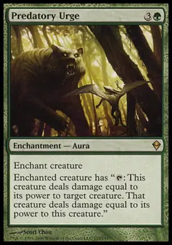 Predatory Urge - Light Play MTG Zendikar - Image 1