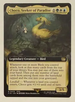 Choco, Seeker of Paradise Extended Art - Final Fantasy MTG - Image 1